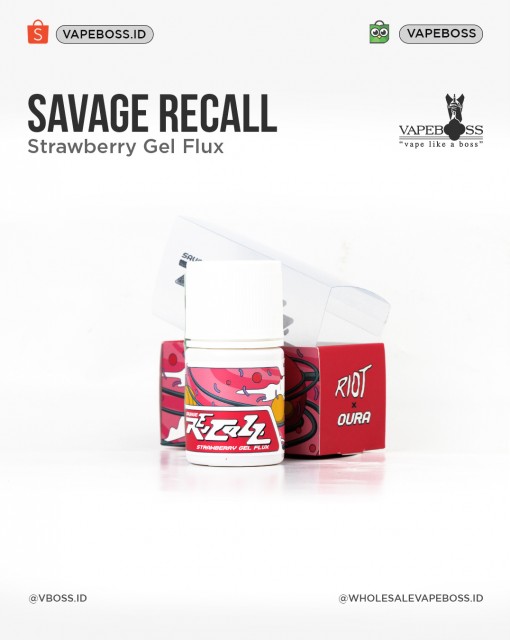 Savage Recall Strawberry Gel Flux 60ml 3mg