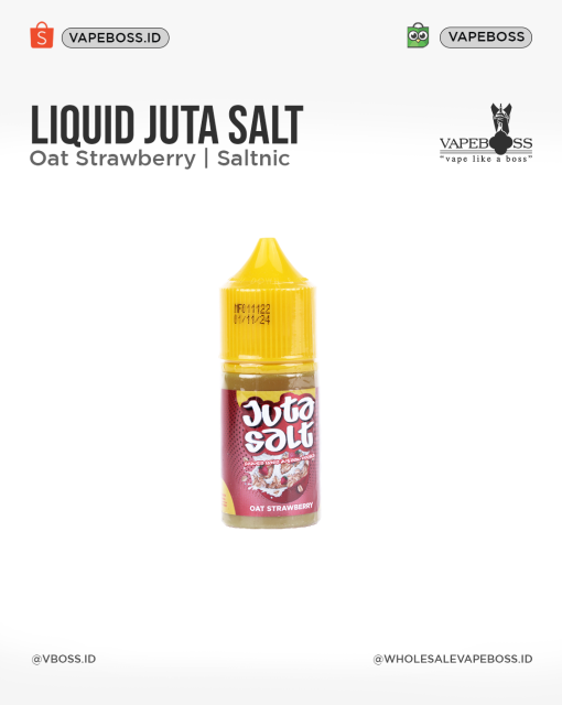  Juta Oats Oat Strawberry Salt Nicotine 30ml 12mg By RSR Brew