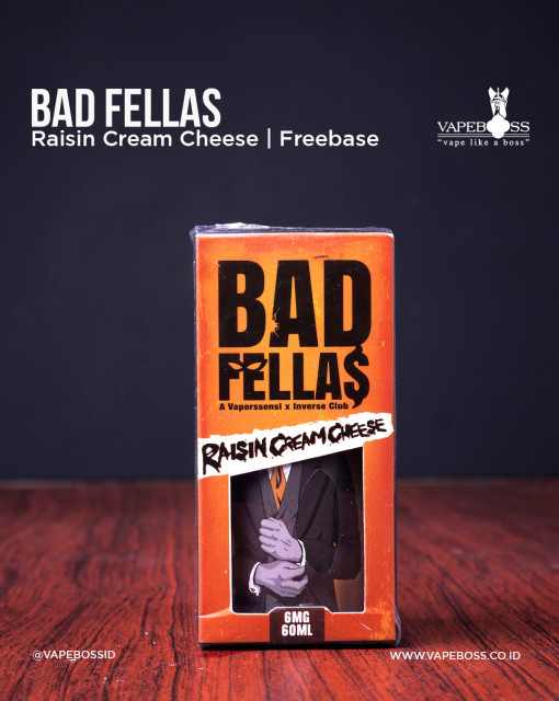 Bad Fellas Raisin Cream Cheese 60ml by Vaperssensi x Catta Project | Liquid Freebase