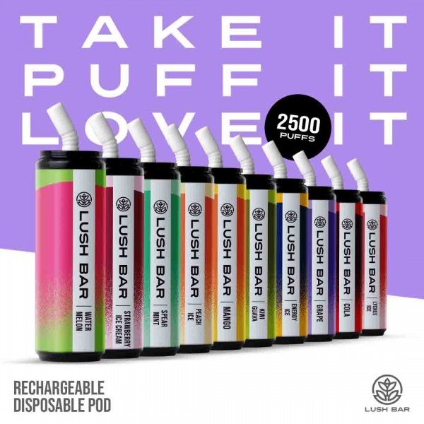 image Variety of Flavors in the Lush Bar Disposable Pod