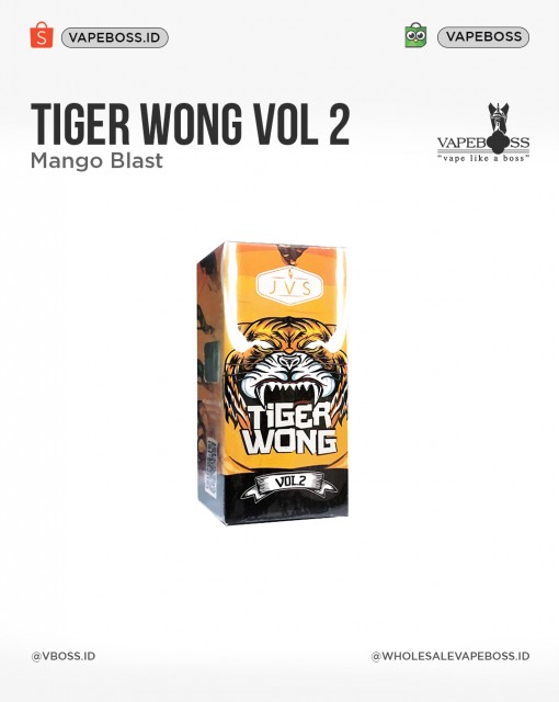Tiger Wong V2 Mango Blast 60ML by Baim Wong X JVS X Vapezoo