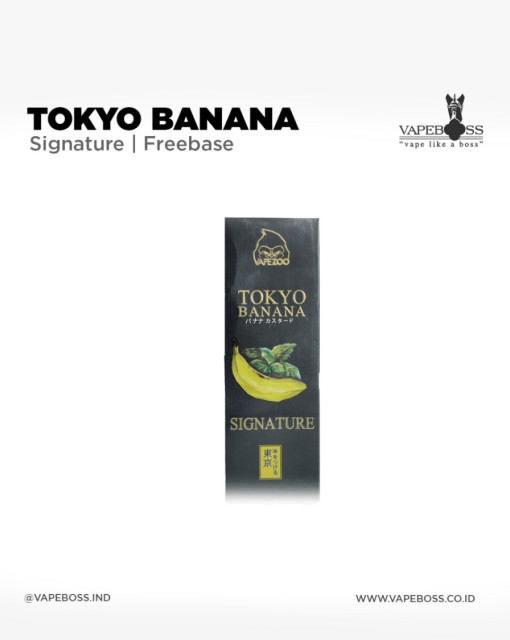 Tokyo Banana Signature Banana Custard Cream Cake 60ml by Vapezoo | Liquid Freebase
