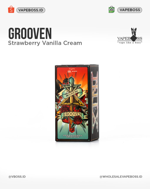 Grooven Strawberry Vanilla Cream 60ml by RRQ Xinn x VEM Juice