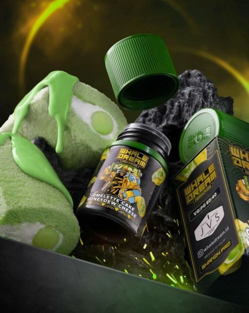 Omelette Cake Honeydew Cheese 60ml by Whale Dream x JVS | Liquid Freebase