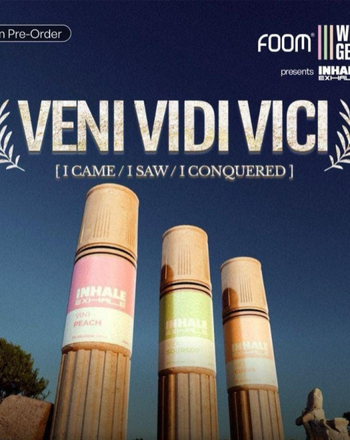 Foom Inhale Exhale Veni Vidi Vici 30ml by Flooid x Weird Genius | Liquid Saltnic